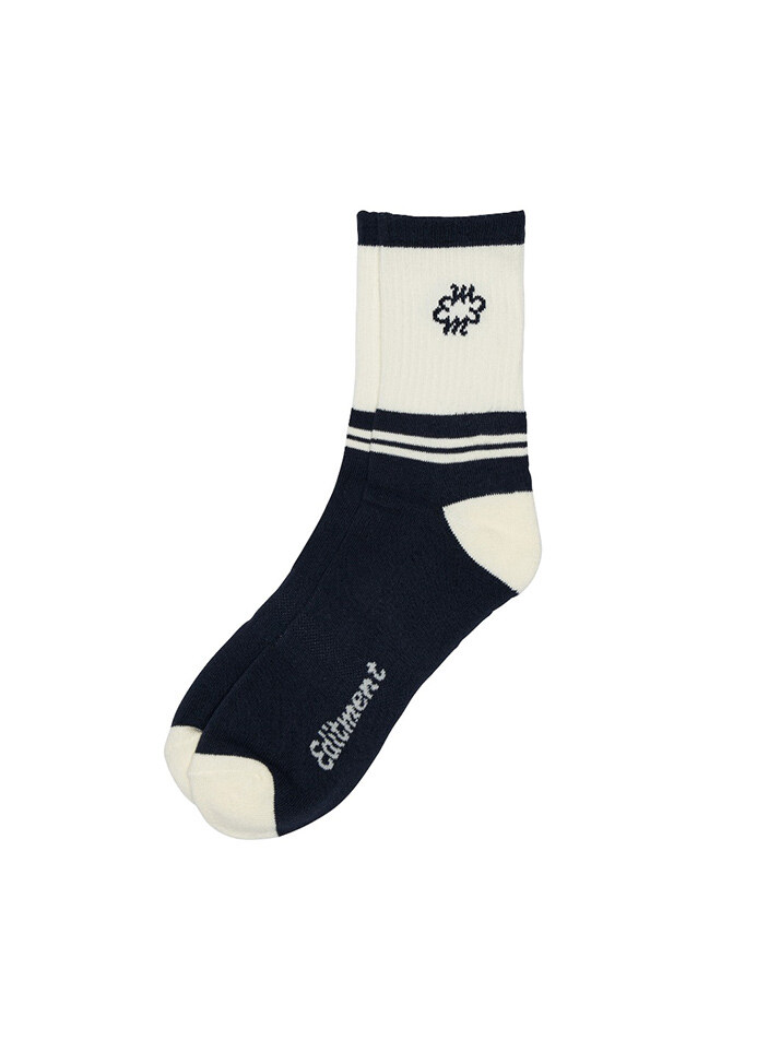 Unisex Logo Stripe Classic Socks Navy