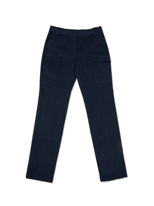 Women Corduroy Feminine Casual Pants Navy