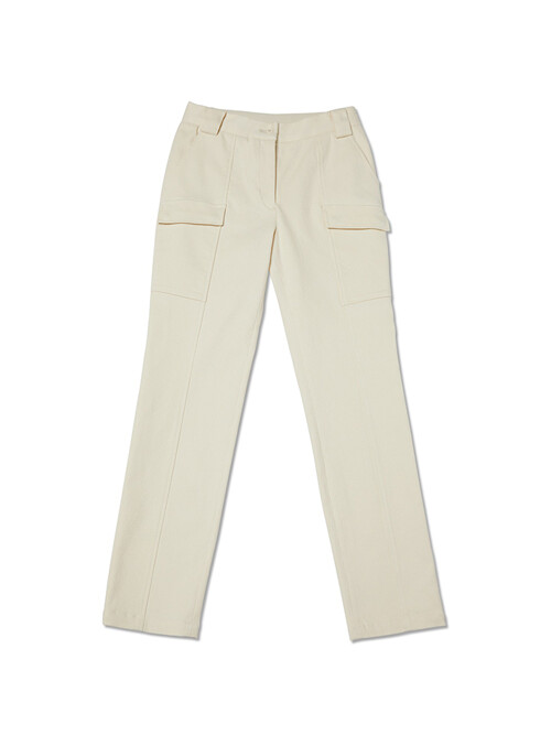 Women Corduroy Feminine Casual Pants Ivory