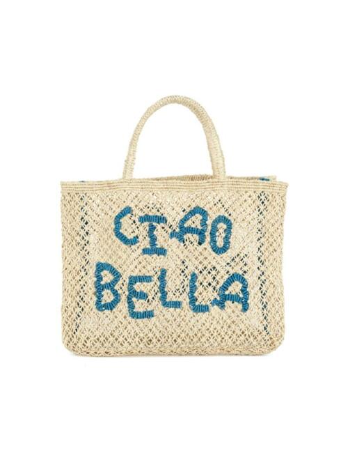 `Ciao Bella` Small Bag - Natural and ocean