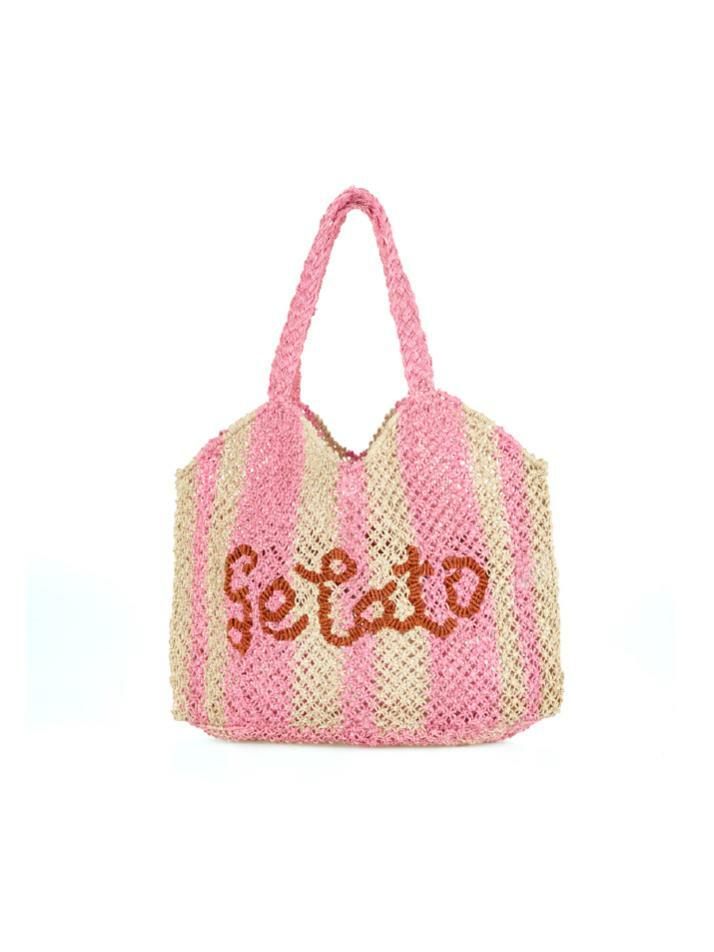 `Gelato` Drew Bag - Natural, Rose and Ginger