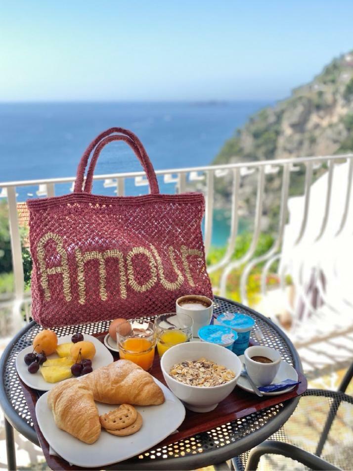 `Amour` Small Bag - Berry and natural