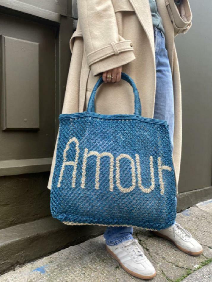 `Amour` Small Bag - Ocean and natural