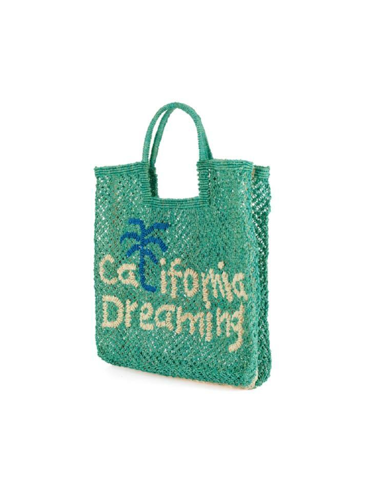 `California Dreaming` Stella Large Bag - Aqua, natural and cobalt