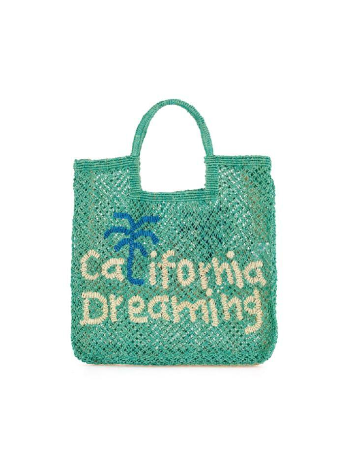 `California Dreaming` Stella Large Bag - Aqua, natural and cobalt