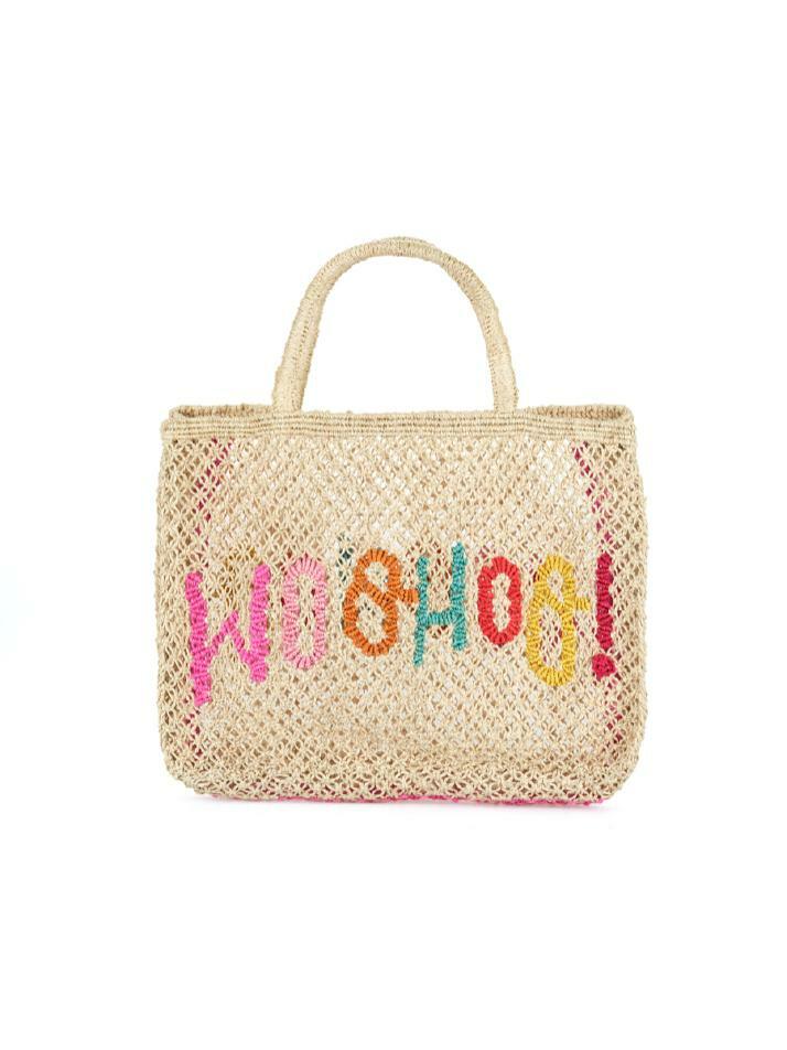 `Woohoo!` Small Bag - Natural and multi