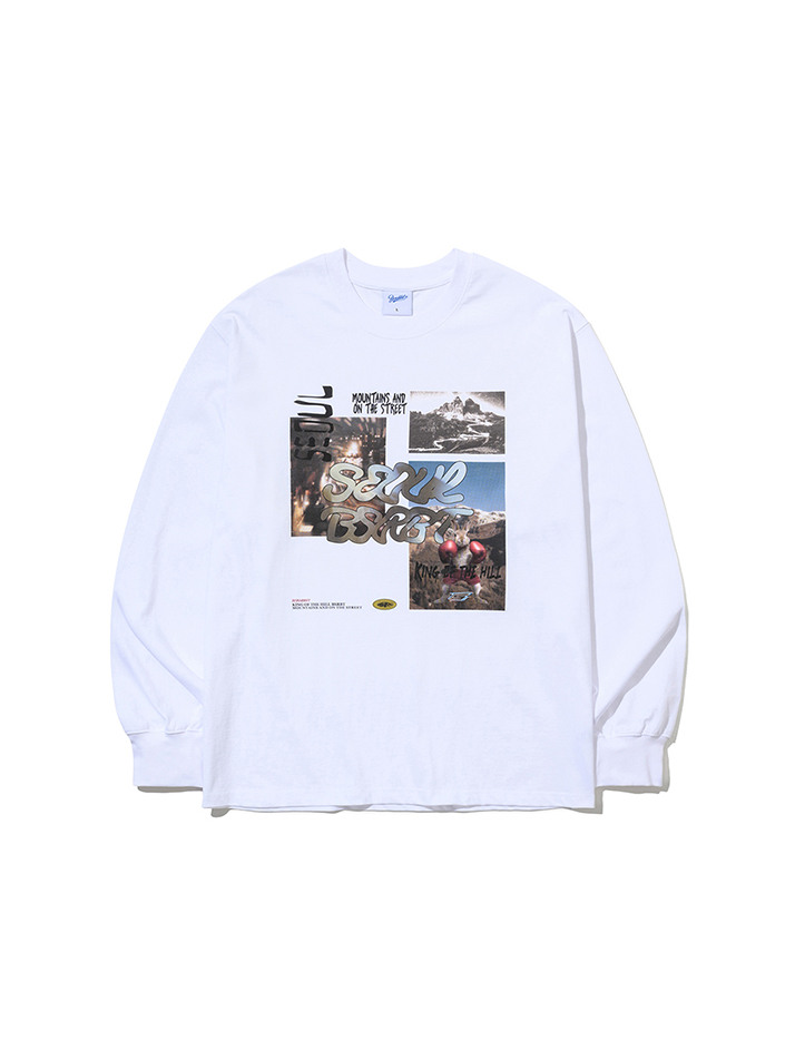 COLLAGE KOTH SEOUL BSR LONG SLEEVE WHITE