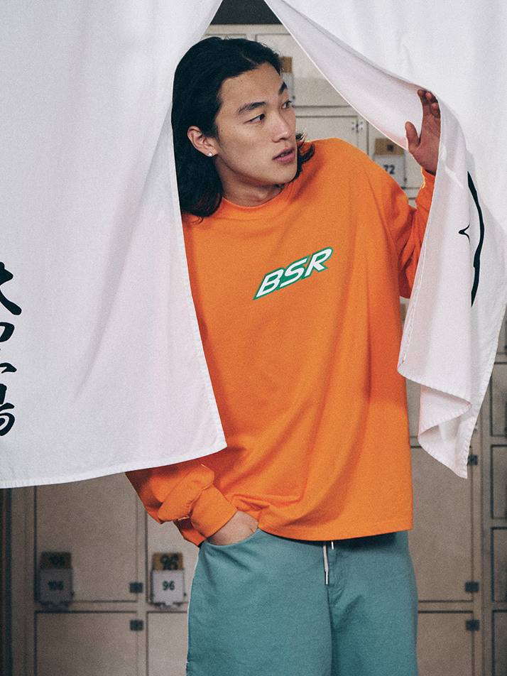 BSR LOGO LONG SLEEVE ORANGE