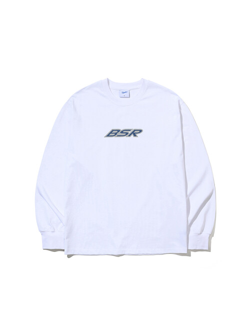 BSR LOGO LONG SLEEVE WHITE