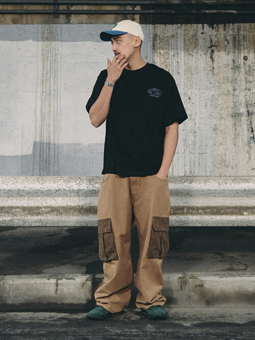 WORK WIDEFIT HEAVY CARGO PANTS BROWN