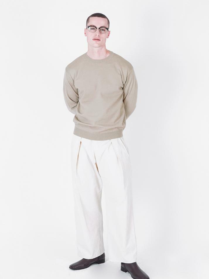 Heavy Basic Round Knit (Sand)