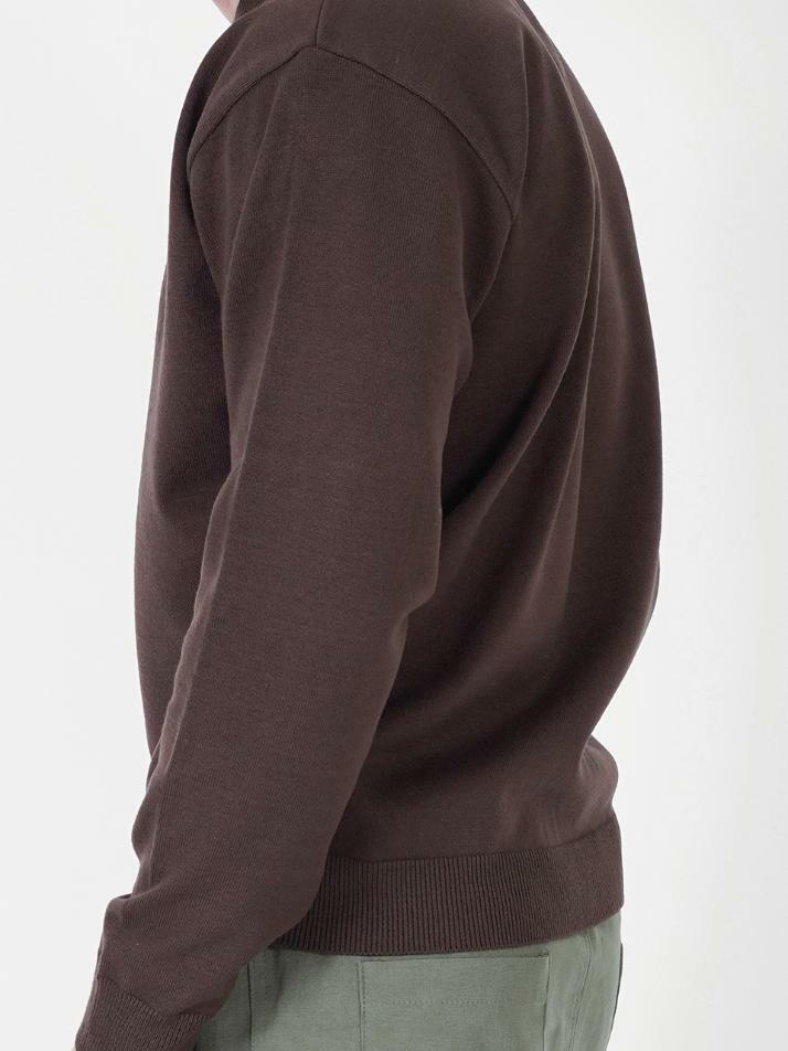 Heavy Basic Round Knit (Brown)