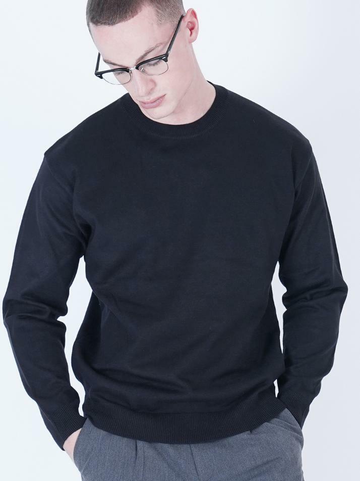 Heavy Basic Round Knit (Black)