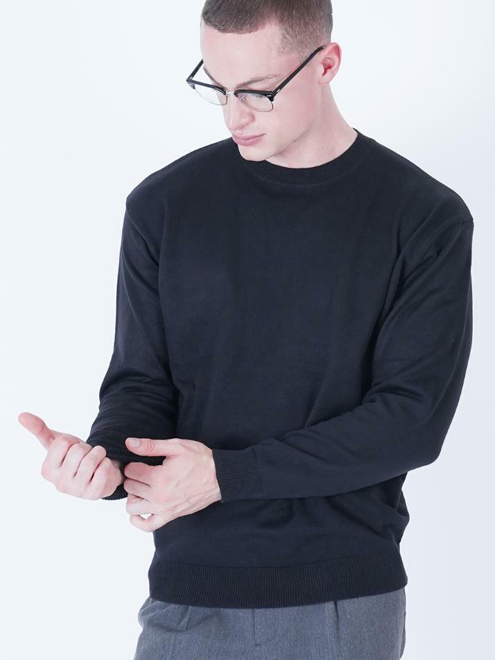 Heavy Basic Round Knit (Black)