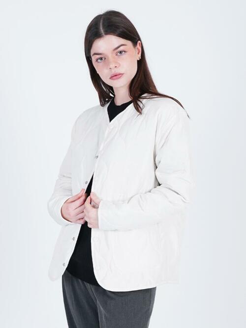 Quilting Light Up Down Jacket (White)