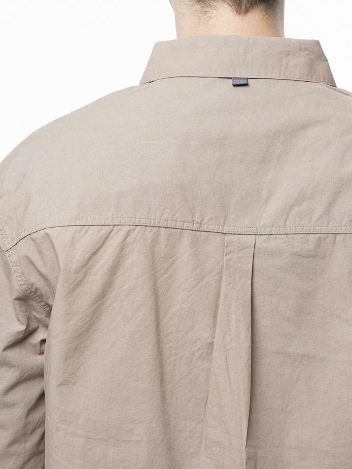 Standard Polygon Pocket Shirt - Beige /M243SH01BE