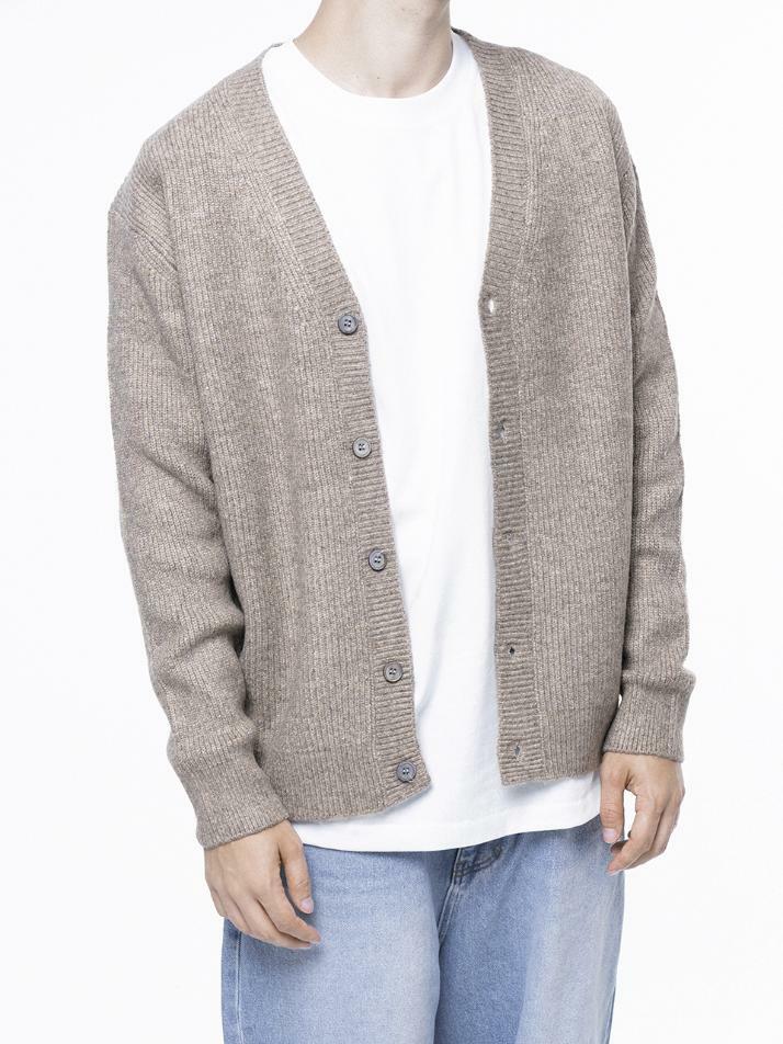 Dense Hazzy Y-neck Cardigan - Beige /M243OT01BE