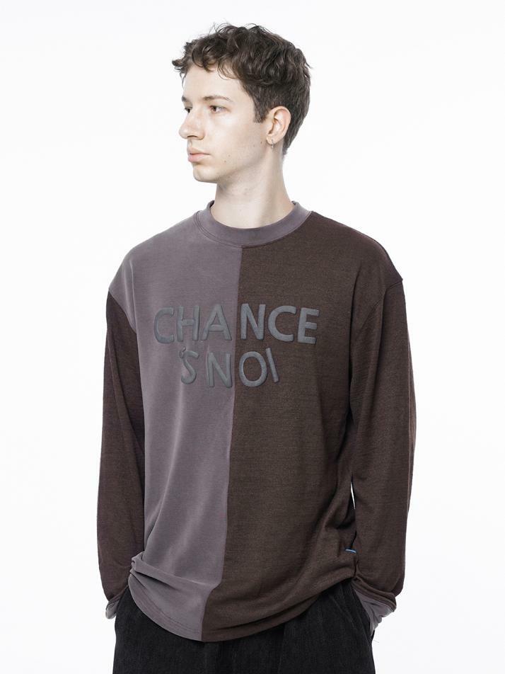 S`noi Reverse Slev Crew-neck Sweat - Brown /M243MT01BRW