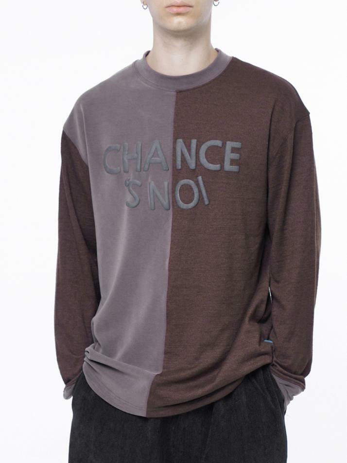 S`noi Reverse Slev Crew-neck Sweat - Brown /M243MT01BRW