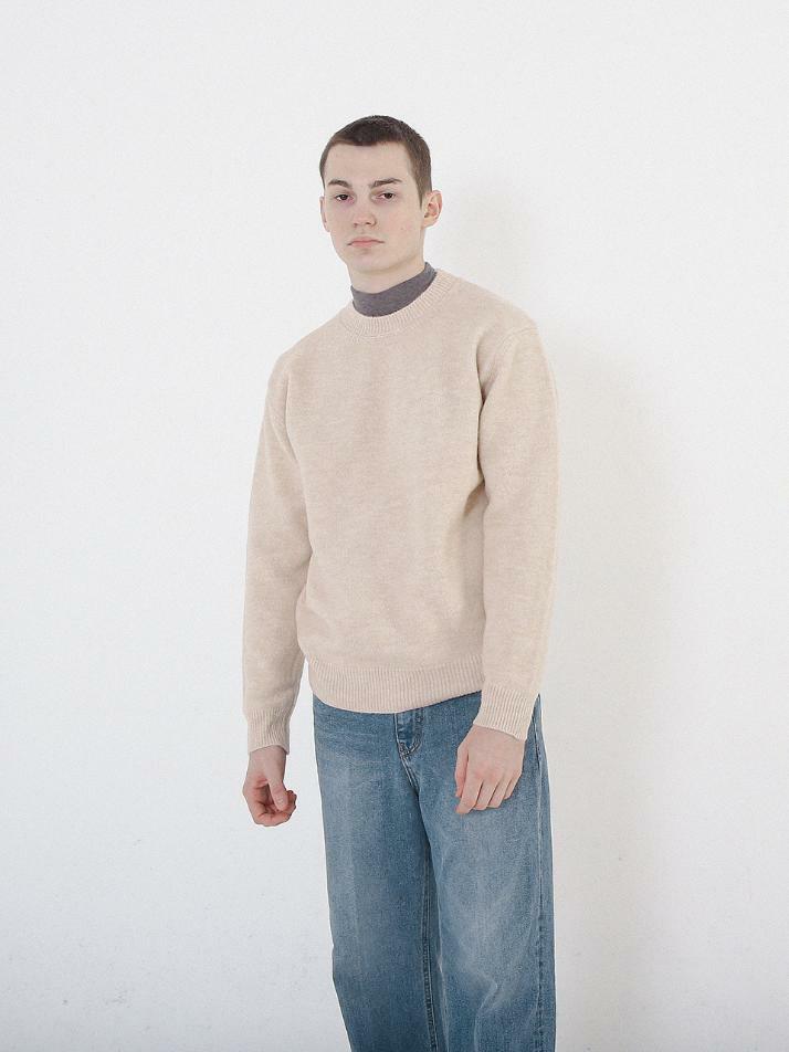 Anti-Filling Soft Wool Knit (Cream)