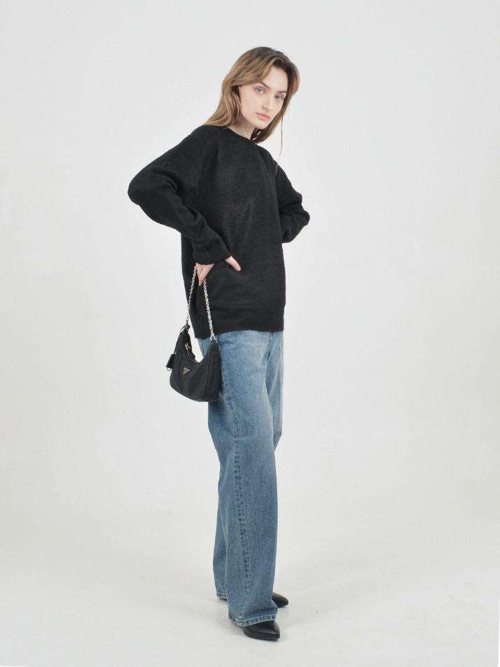 Anti-Filling Soft Wool Knit (Black)