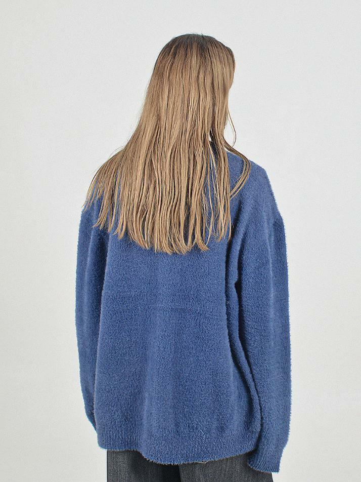 Boocle Angora Cardigan (Blue)