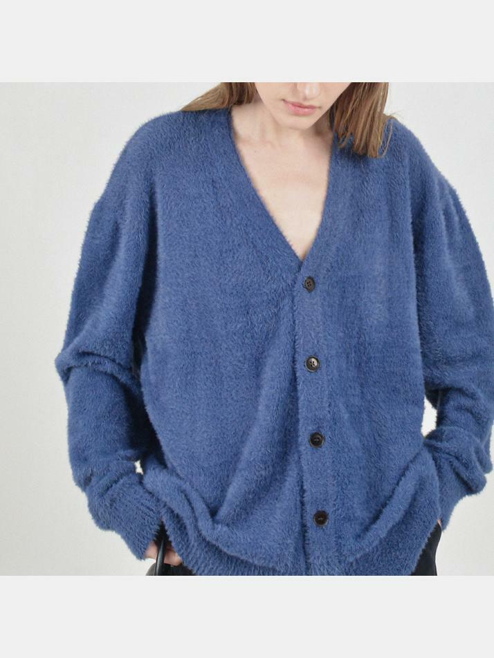 Boocle Angora Cardigan (Blue)