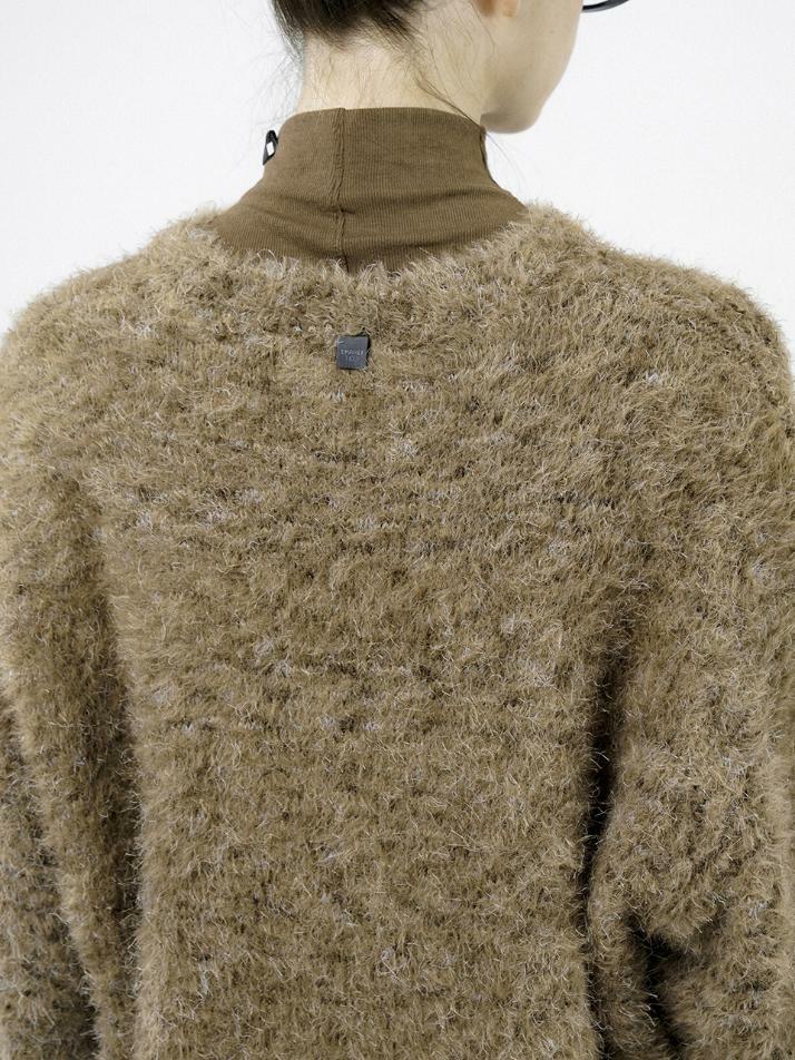 Loose Angora Bokashi Knit - Brown /W244TP05BR