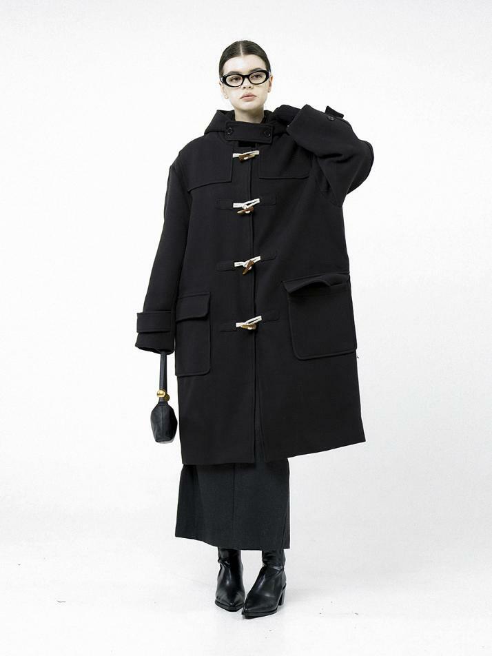 League Duffle Coat - Black /LGDFCT-BK