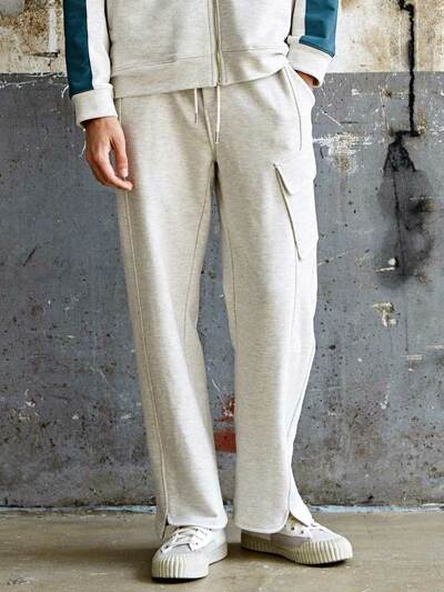 밑단변형 와이드 트레이닝 팬츠 CFS23FKPT902