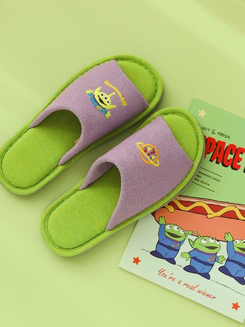 디즈니 오픈형 자수 실내화 알린 2size