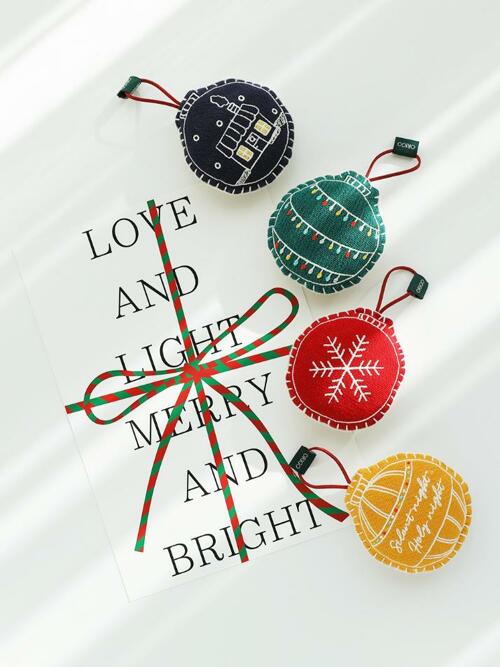 크리스마스 볼 오너먼트 1SET 4p