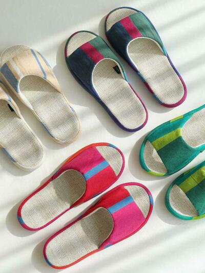 린넨 층간소음 쿠션 실내화 4colors / 2size