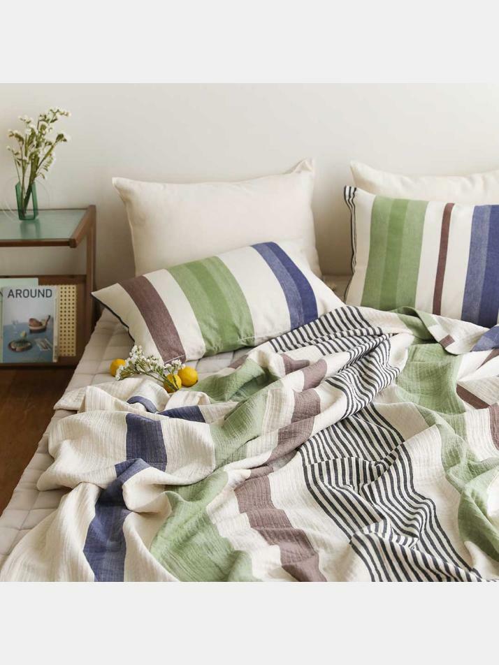 3중직 면거즈 홑이불 겸 스프레드 S/Q  4 colors