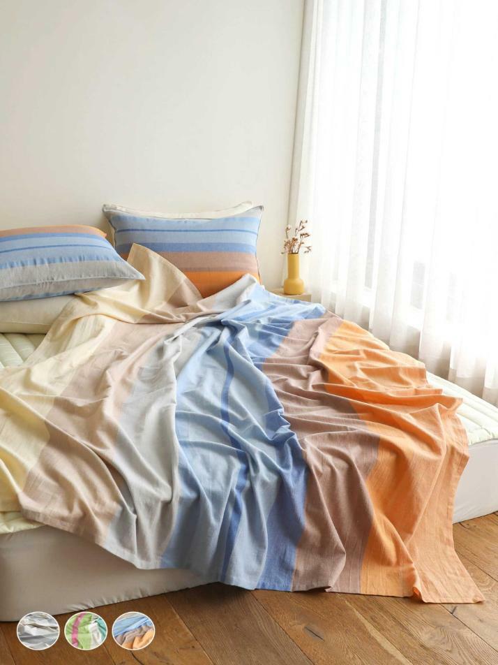 라이트 면거즈 이불 겸 블랭킷 S 3colors