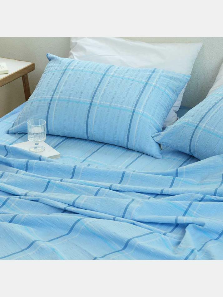 자연이 주는 시원함, 면 시어서커 여름 홑이불 세트 SS/Q 3colors