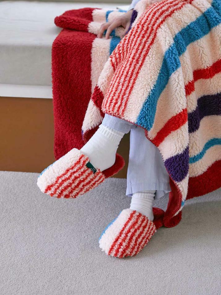 플리스 와이드 실내화 4 color