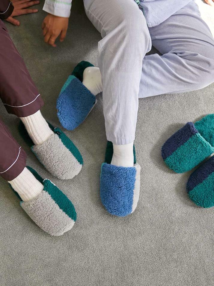 플리스 와이드 실내화 4 color