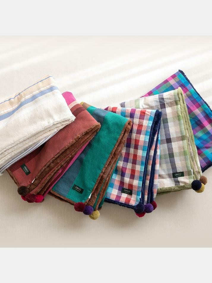 극세사 벨보아 니트방울 블랭킷 6 color