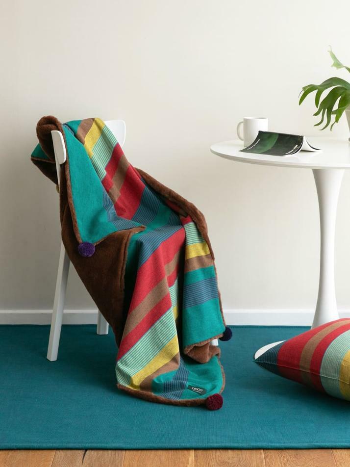 극세사 벨보아 니트방울 블랭킷 6 color