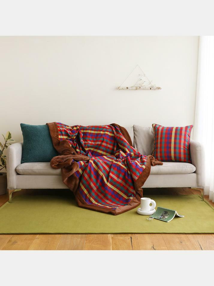 벨보아 수제면 블랭킷 L 초코레드