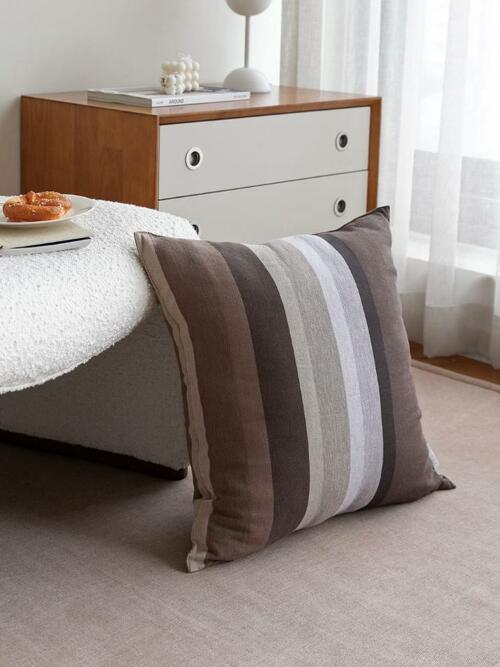 쿠션커버 오가닉코튼 50X50 세피아 레거시