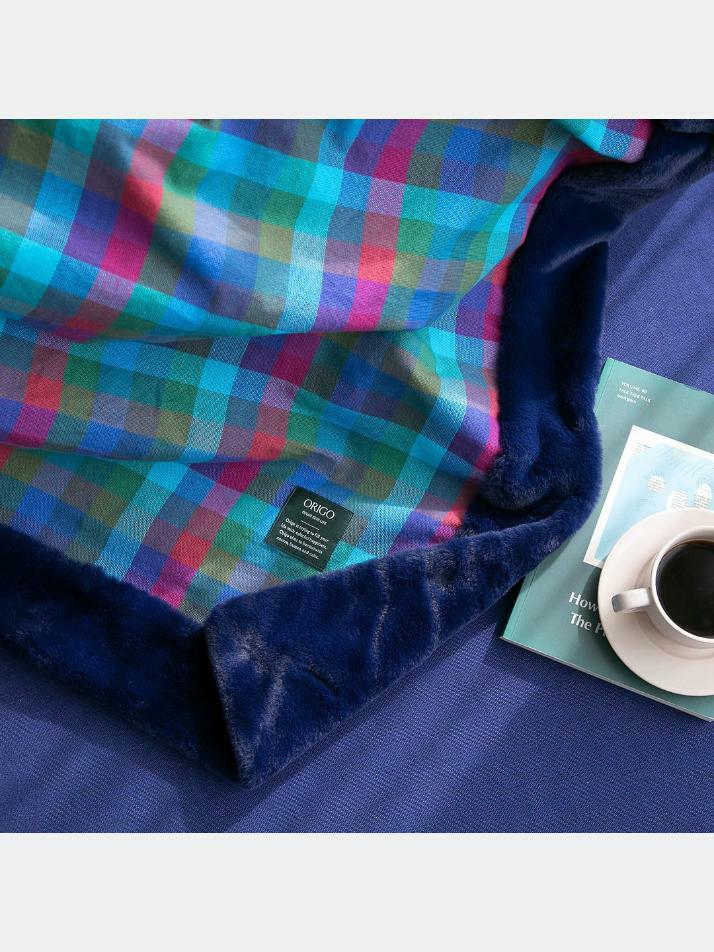 벨보아 블랭킷 오가닉코튼 L 이브닝글로우 체크