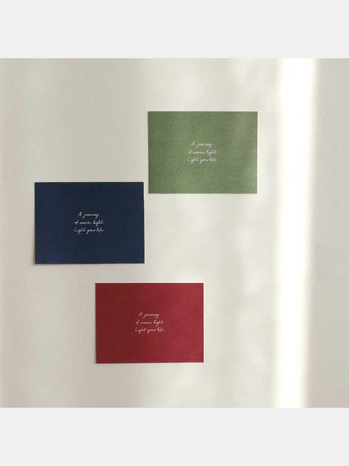 패브릭 메세지 카드  3color