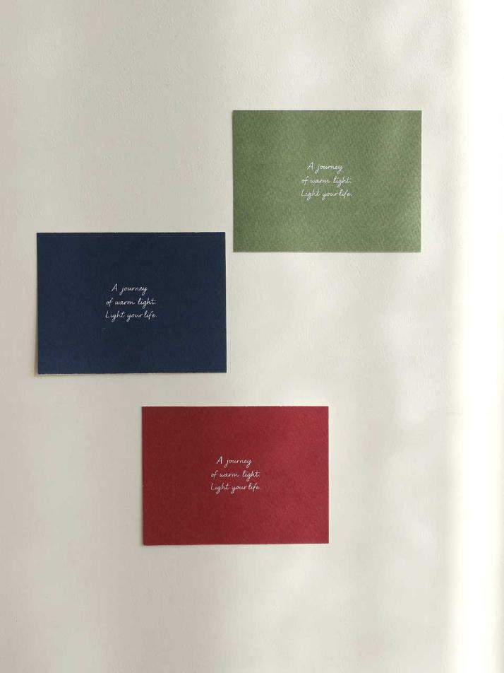 패브릭 메세지 카드  3color