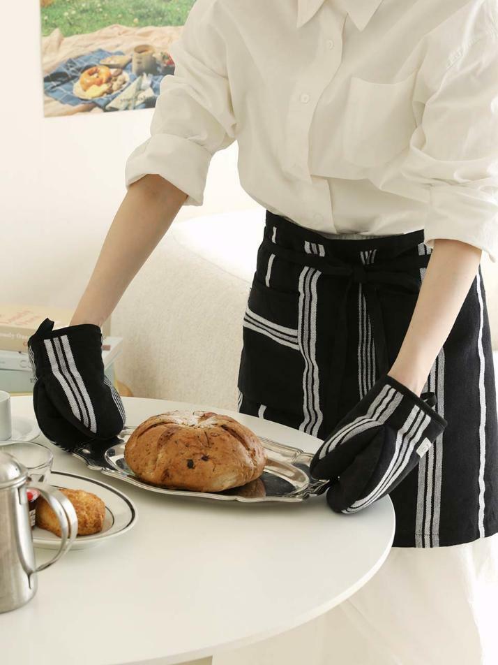 허리 하프 앞치마 2color