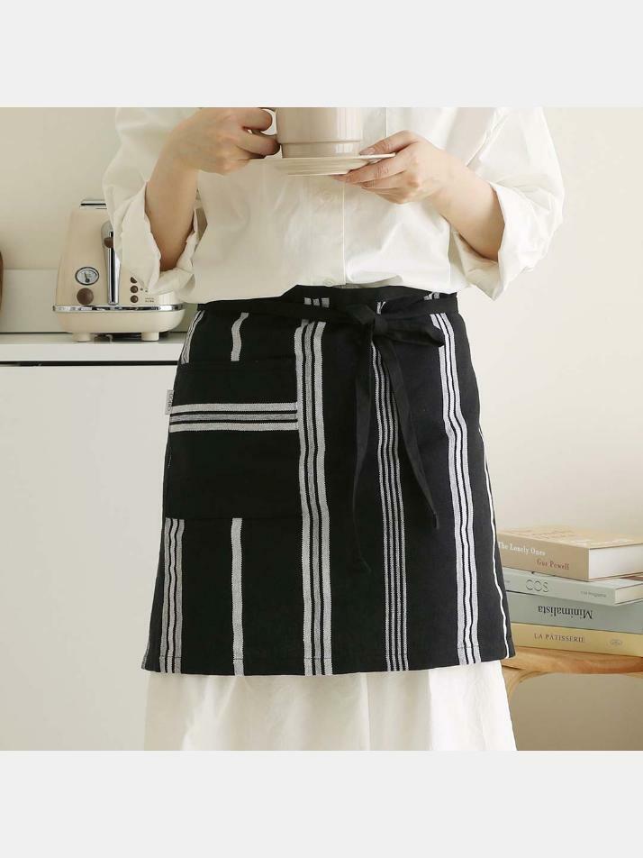 허리 하프 앞치마 2color