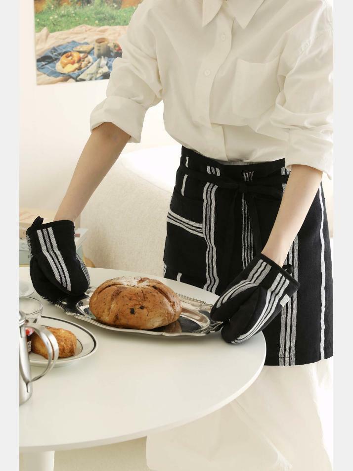 허리 하프 앞치마 2color