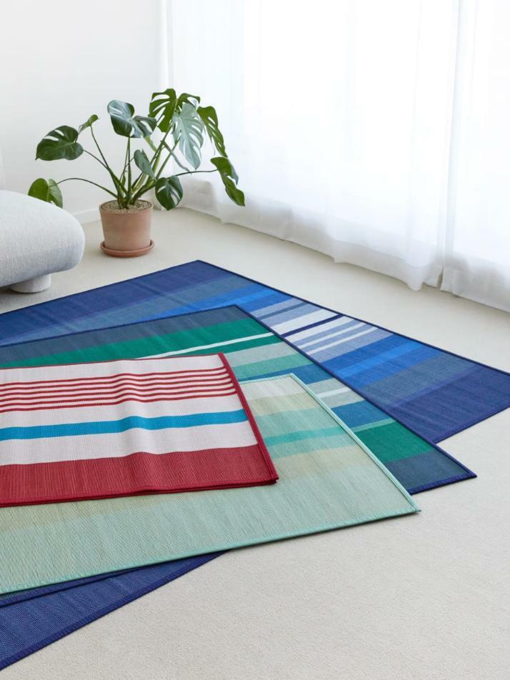여름 대나무 대자리 러그 4color 3size