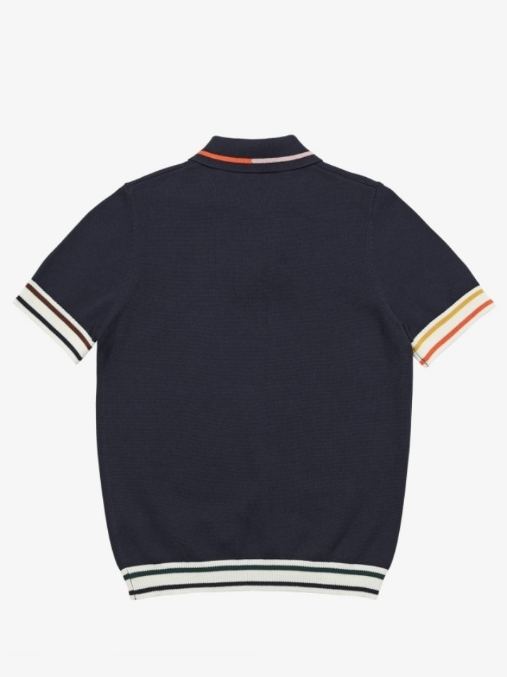 Knit polo (navy)